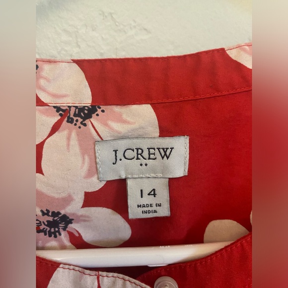 J. Crew Cherry blossom fit and flare cotton midi dress - Picture 6 of 8